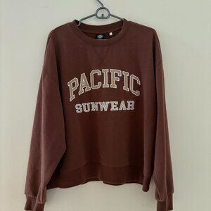 PacSun Women's Brown Sweatshirt